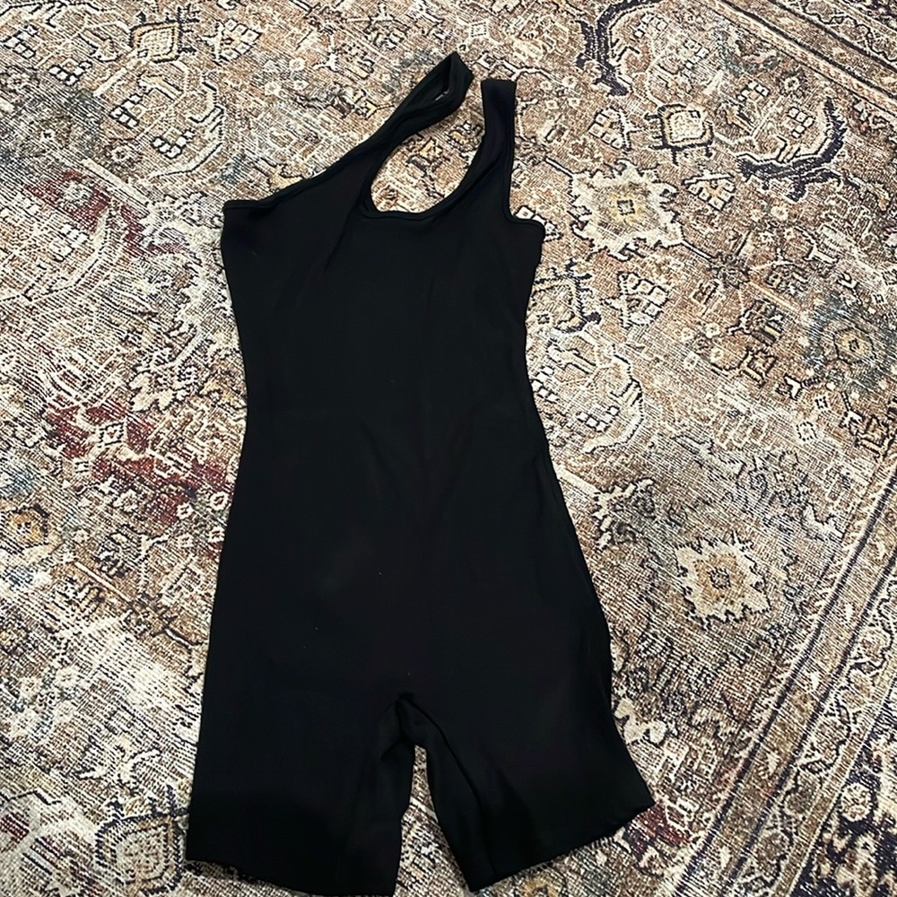 Bumpsuit Cut Out Rib Romper
